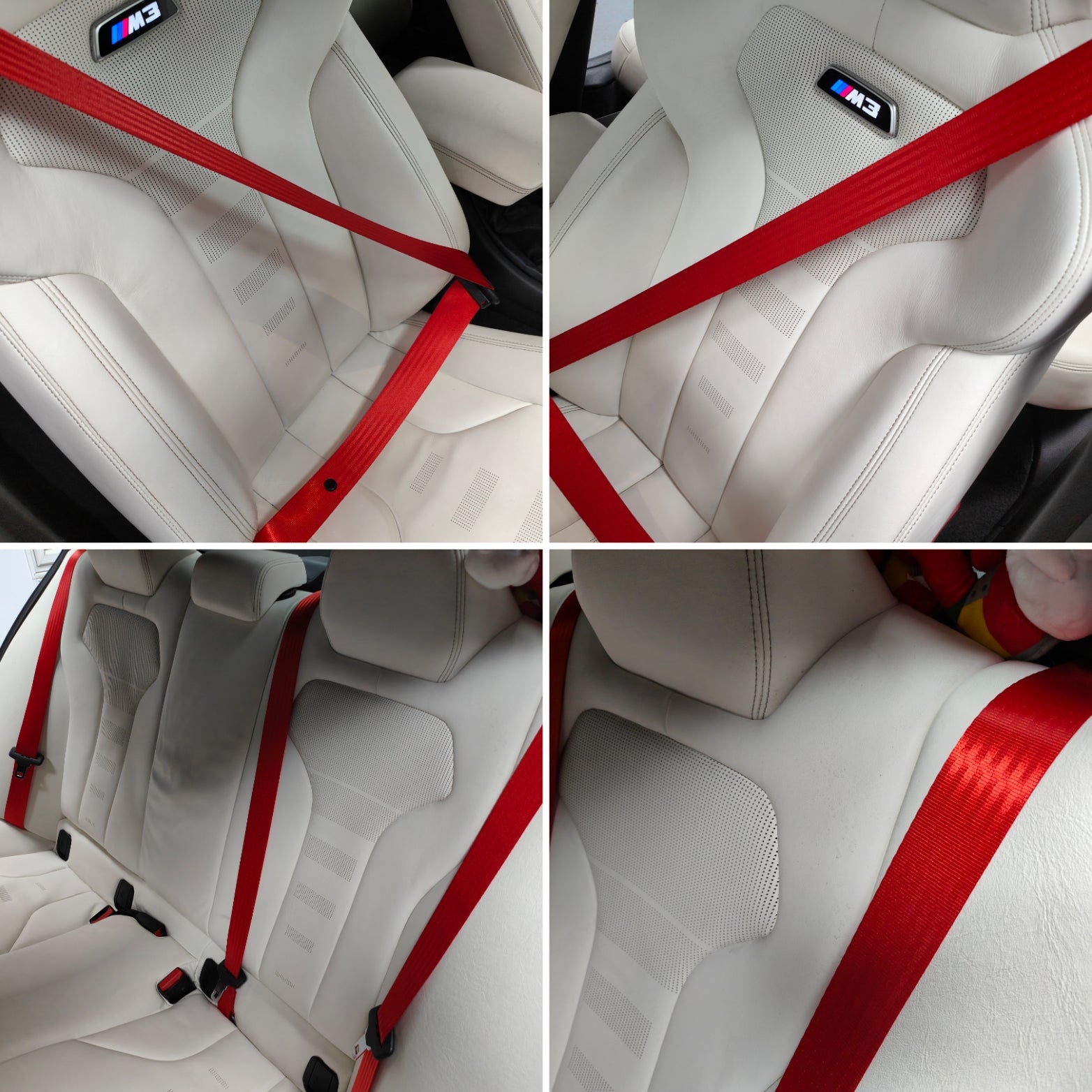 BMW 3-SERIES M3 F80 COLOURED SEAT BELTS - FITTING BASED ON EXCHANGE SERVICE